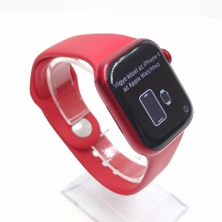Apple Watch Seria 7 GPS Aluminum 41mm (A2473), Red, Grad B, incarcator, baterie 96